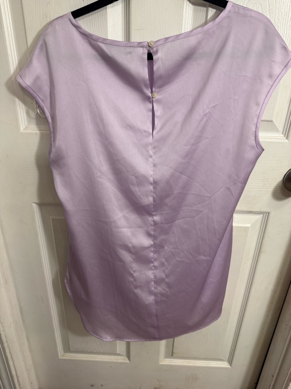 Banana Republic Lavender Cap-Sleeve Blouse - Picture 6 of 6